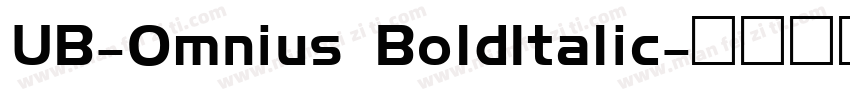 UB-Omnius BoldItalic字体转换